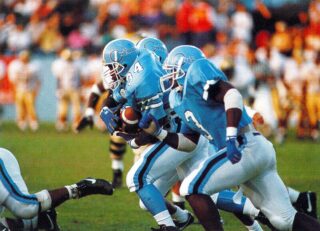 The 1992 Bulldog Football team became the winningest in The Citadel's history. The "Dream Season" included a 50-0 victory over VMI on November 14, 1992. The Bulldogs made it to the second round of the NCAA playoffs.