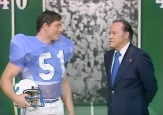 December 13, 1976: Brian Ruff, '77, appeared on Bob Hope's Comedy Christmas Special as part of the Associated Press' All America Football Team.