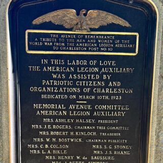 March 10, 1923: The original Avenue of Remembrance was dedicated.

"Originally it was the road that went around three sides of the parade ground. When the library road was built it, too, was called the Avenue of Remembrance. Having four different roads all called by the same name caused confusion when giving directions. To remedy this The Citadel took the following action in the 1970s. The road in front of the library was officially designated 'The Avenue of Remembrance,' while the other three sides, the original 'Avenue of Remembrance,' were given the names of the roads of which they are extensions."

askus.library.citadel.edu/faq/106000