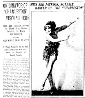April 15, 1926: The News and Courier announced a visit to Charleston by Broadway dancer Bee Jackson, popularly billed as “the originator” of the Charleston dance. Jackson gained national fame during the Roaring Twenties for popularizing the high-energy dance craze that shared its name with the Holy City.
During her visit, Jackson participated in social activities with cadets at The Citadel. She and her mother also attended a parade on campus.
ccpl.org/charleston-time-machine/bee-jacksons-1926-visit-charleston-behind-scenes