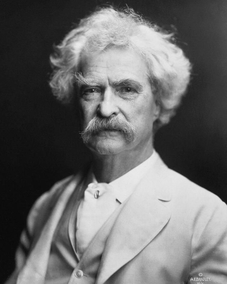On April 5, 1902, Mark Twain briefly visited Charleston, attending the South Carolina Inter-State and West Indian Exposition in Hampton Park, for about six hours.