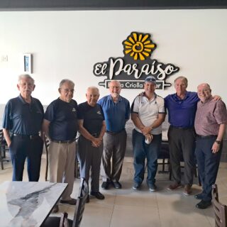 The Puerto Rico Citadel Club gathered for its annual Muster, with the following alumni present (from left to right): Billy del Toro, ’58; Mike Limeres, ’58; Felix Torres, ’60; Ivan Dominguez, ’64; Jimmy Colon, ’78; Blas Contreras, ’80; and Francisco Parga, ’82.