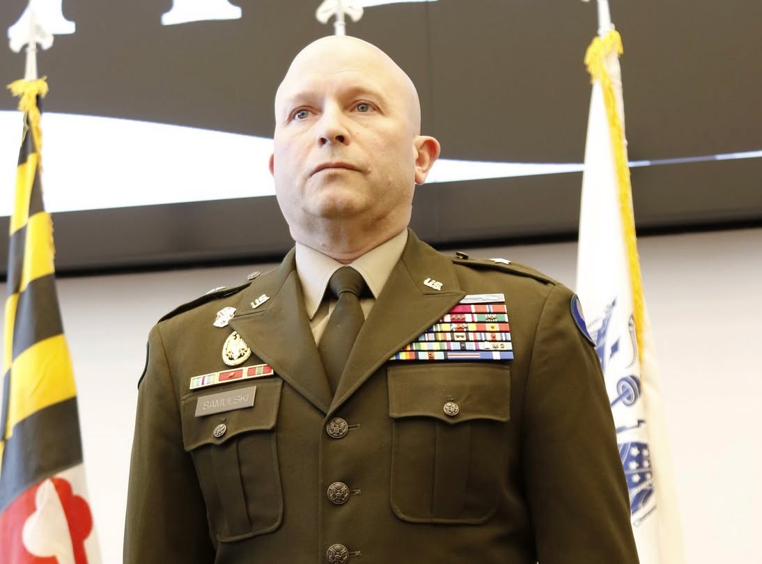 On March 21 MG Christopher Samulski, ARNG, '95, commander of the 29th Infantry Division, was promoted to his current rank in front of family and friends during a ceremony at the National Museum of the US Army. The Adjutant General of Virginia, MG James Ring, presided over the ceremony.
facebook.com/29thID/posts/on-saturday-march-21-2026-bg-christopher-samulski-commander-of-the-29th-infantry/1360278469463082/