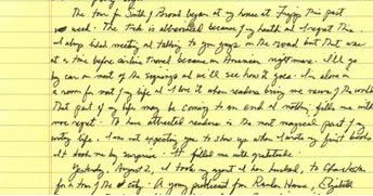 From a letter to his readers from Pat Conroy, '67, posted on his website, August 3, 2009:
"We toured The Citadel and I pointed out the places I had lived when I was pretending to be a cadet. I owe The Citadel more than I can express in words. That day, The Citadel was beautiful in sunlight, and Charleston strutted in the beauty of all its strange elixirs."

https://patconroy.com/letter-to-readers-august-2009/
