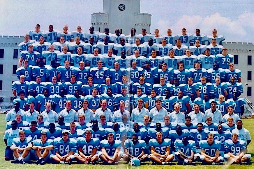 On September 5, 1992, The Citadel Football beat the University of Arkansas 10-3 in Fayetteville, Ark. The 1992 Bulldog football team became the winningest in The Citadel's history.