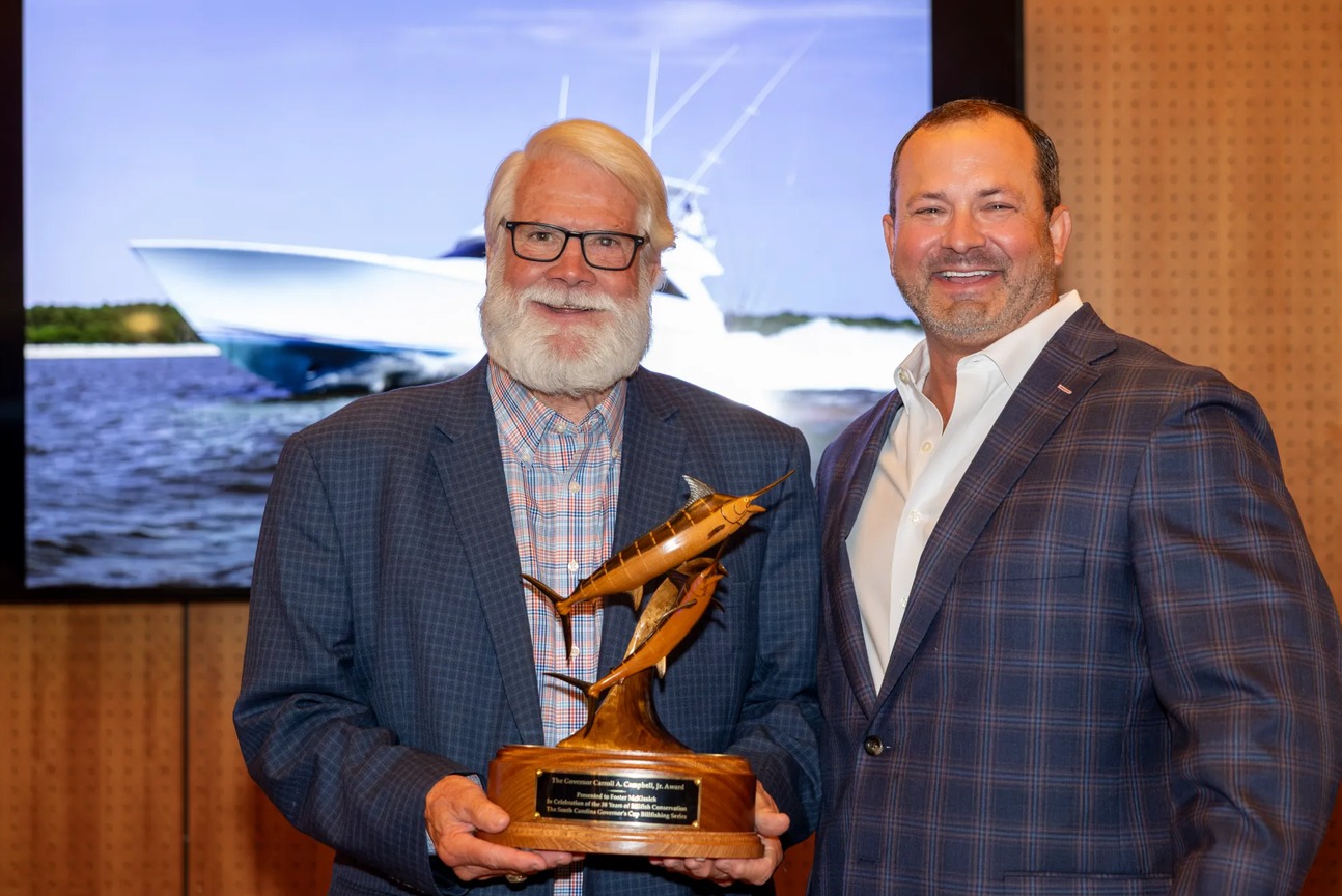 The S.C. Department of Natural Resources presented A. Foster McKissick III, '78, with the Carroll A. Campbell Award, given to those who have been an integral part of billfish conservation in South Carolina.

scdnrblog.com/2026/09/30/mr-foster-mckissick-wins-carroll-a-campbell-award/