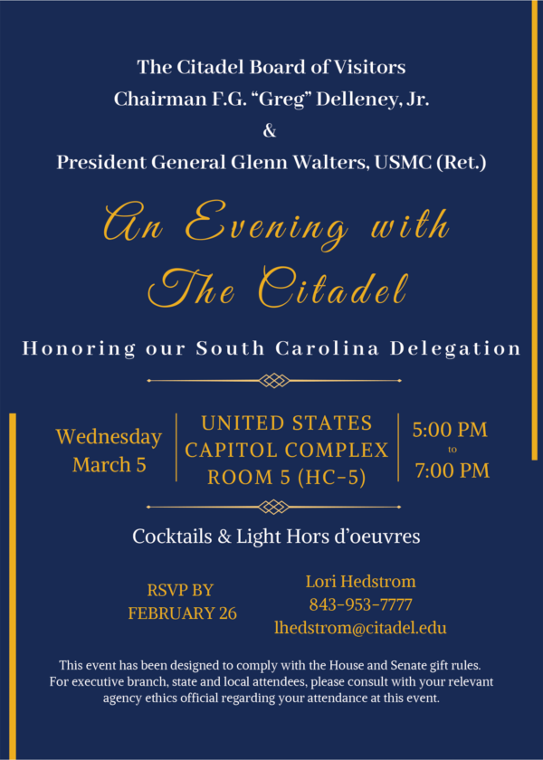 An Evening with The Citadel - One Attendee