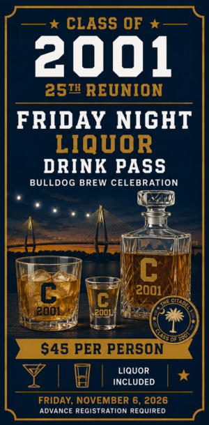Friday Drink Pass: Liquor - One Person