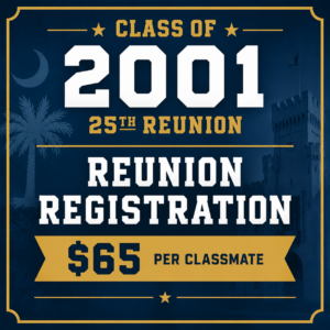 Class of 2001 Reunion Registration